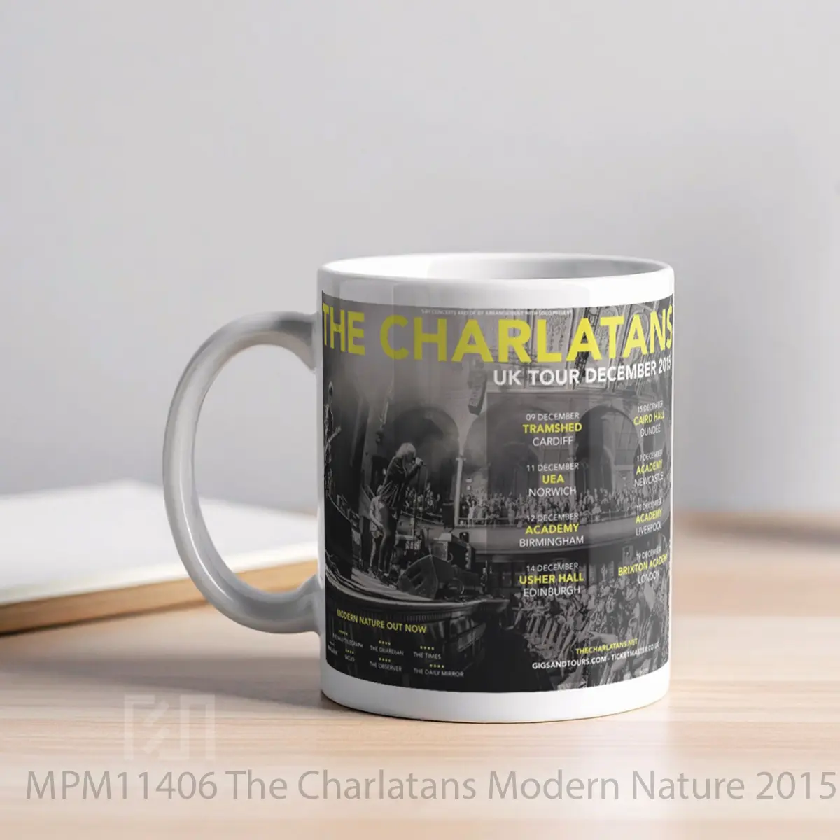 Mug The Charlatans Modern Nature 2015 Uk Tour Print MPM11406 - All-side / Desain