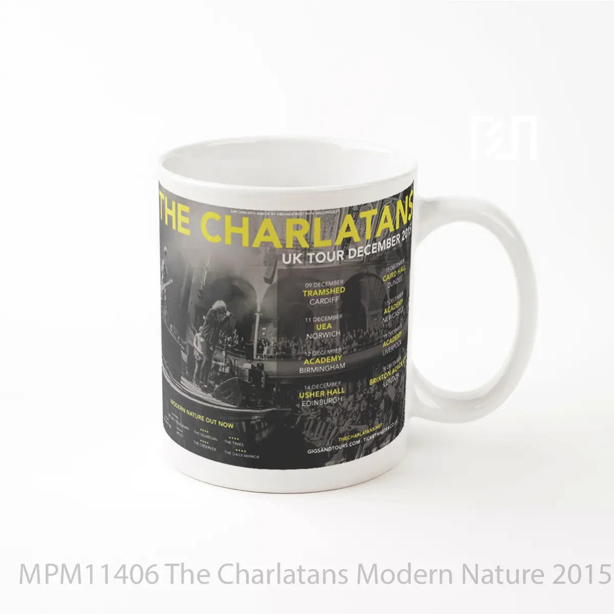 Mug The Charlatans Modern Nature 2015 Uk Tour Print MPM11406
