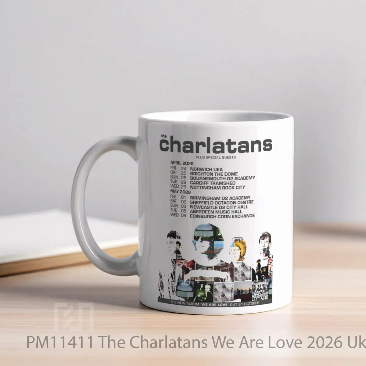 Mug The Charlatans We Are Love 2026 Uk Tour MPM11411 - All-side / Desain