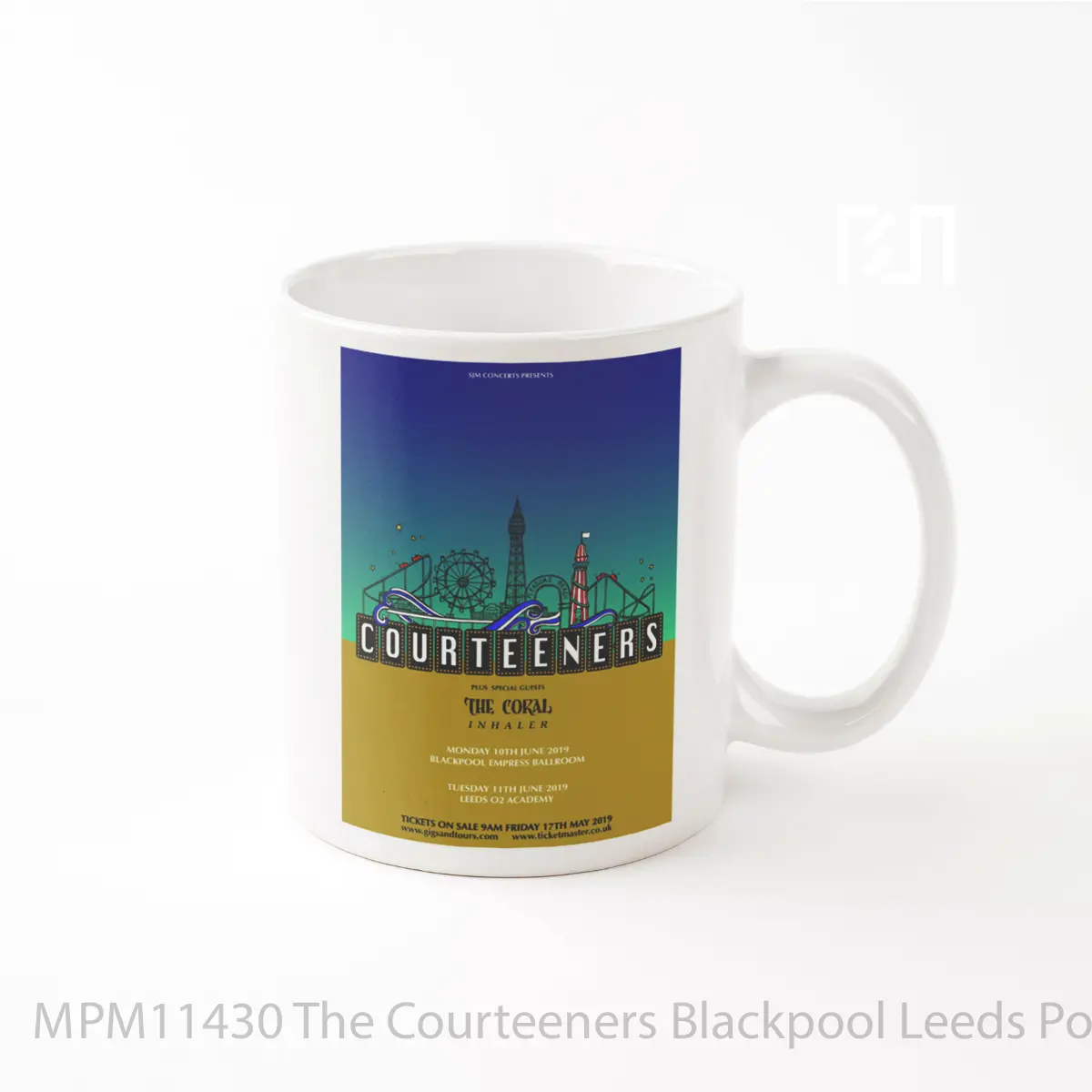 Mug The Courteeners Blackpool Leeds MPM11430