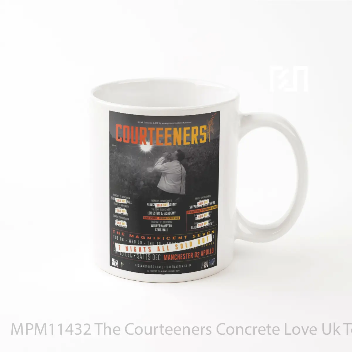 Mug The Courteeners Concrete Love Uk Tour 2015 MPM11432
