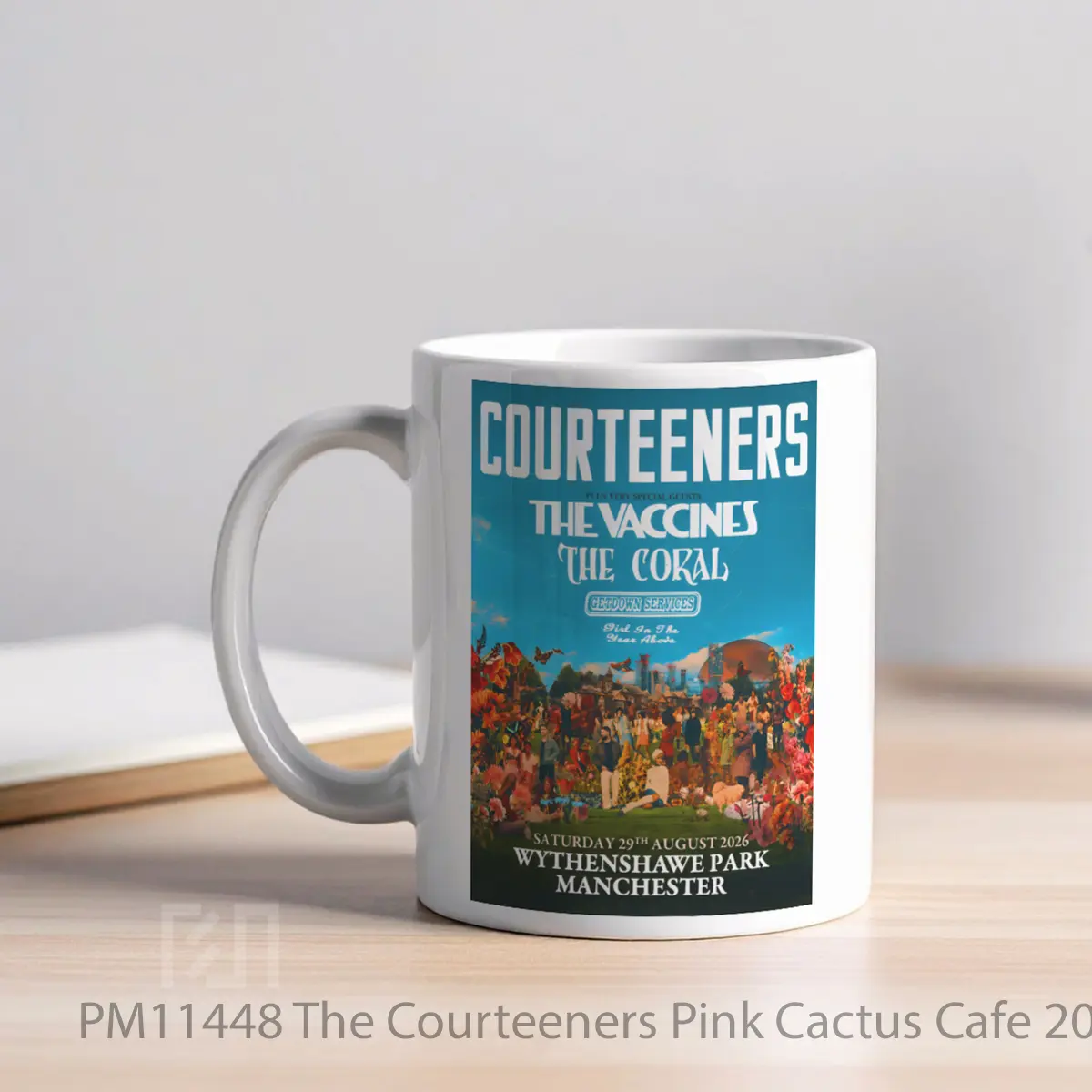 Mug The Courteeners Pink Cactus Cafe 2026 Uk Tour Manchester MPM11448 - All-side / Desain