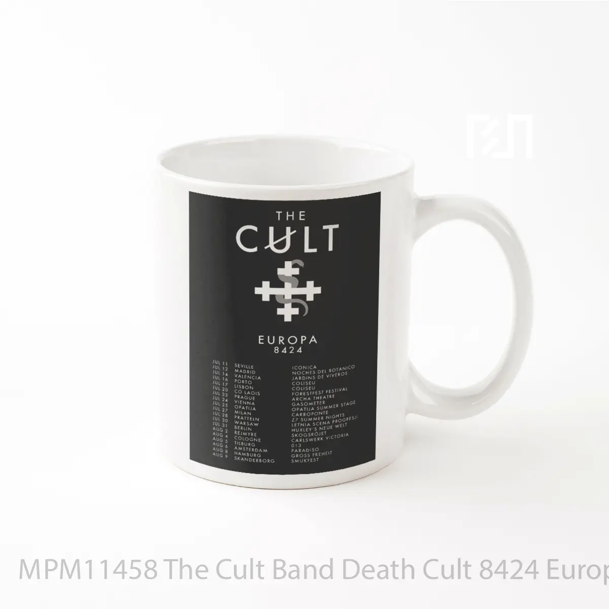 Mug The Cult Band Death Cult 8424 European Tour Post MPM11458