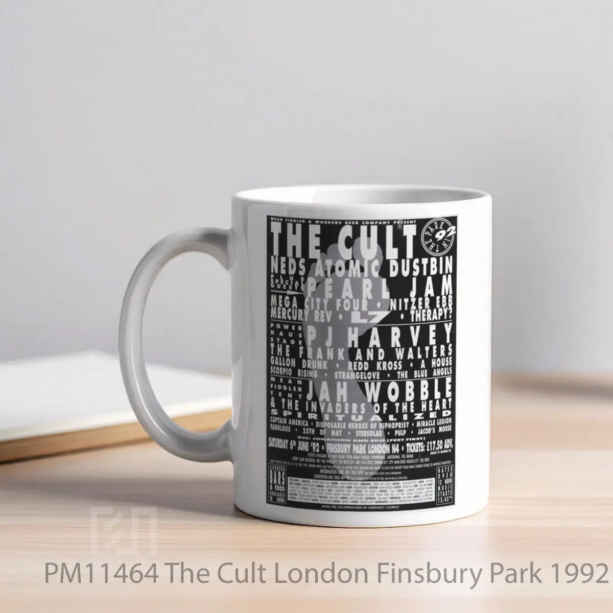 Mug The Cult London Finsbury Park 1992 MPM11464 - All-side / Desain