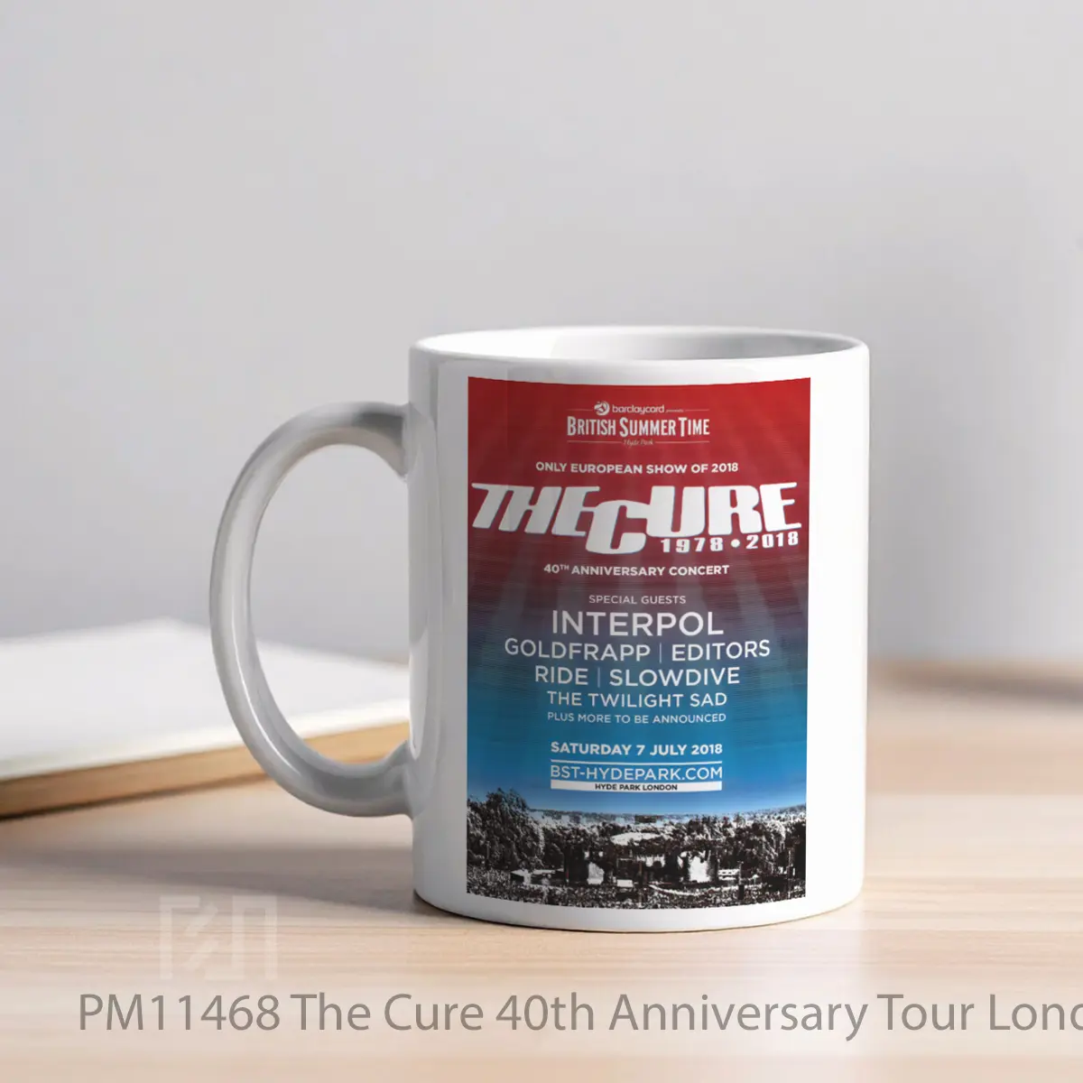 Mug The Cure 40th Anniversary Tour London Hyde Park MPM11468 - All-side / Desain