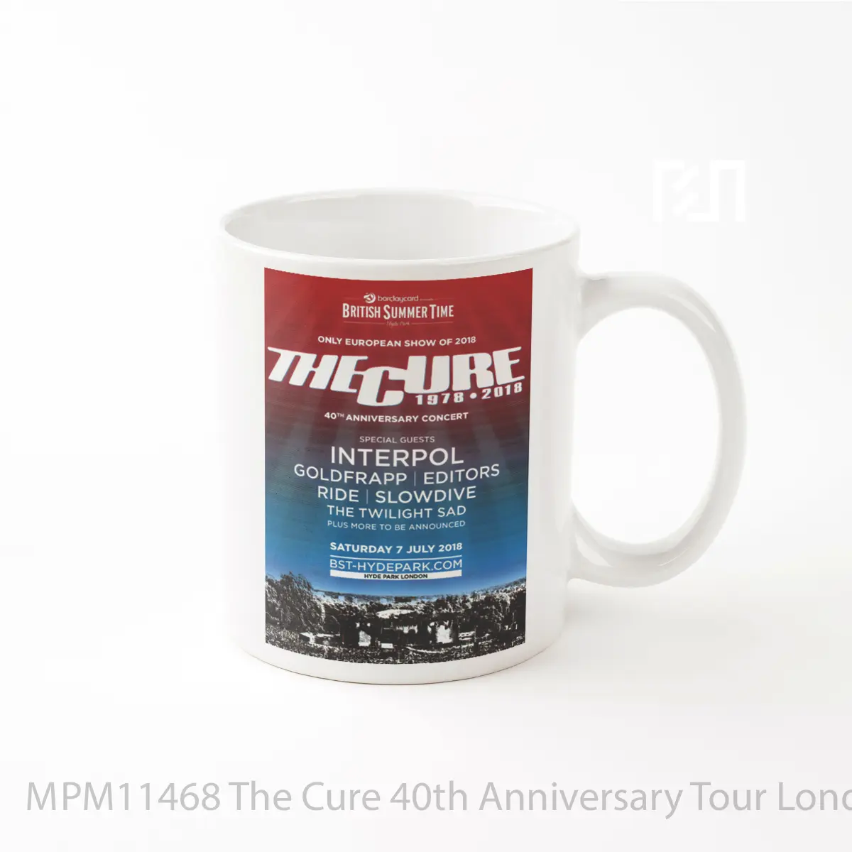 Mug The Cure 40th Anniversary Tour London Hyde Park MPM11468