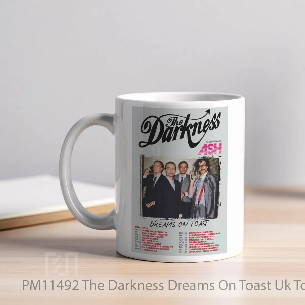 Mug The Darkness Dreams On Toast Uk Tour 2025 MPM11492 - All-side / Desain