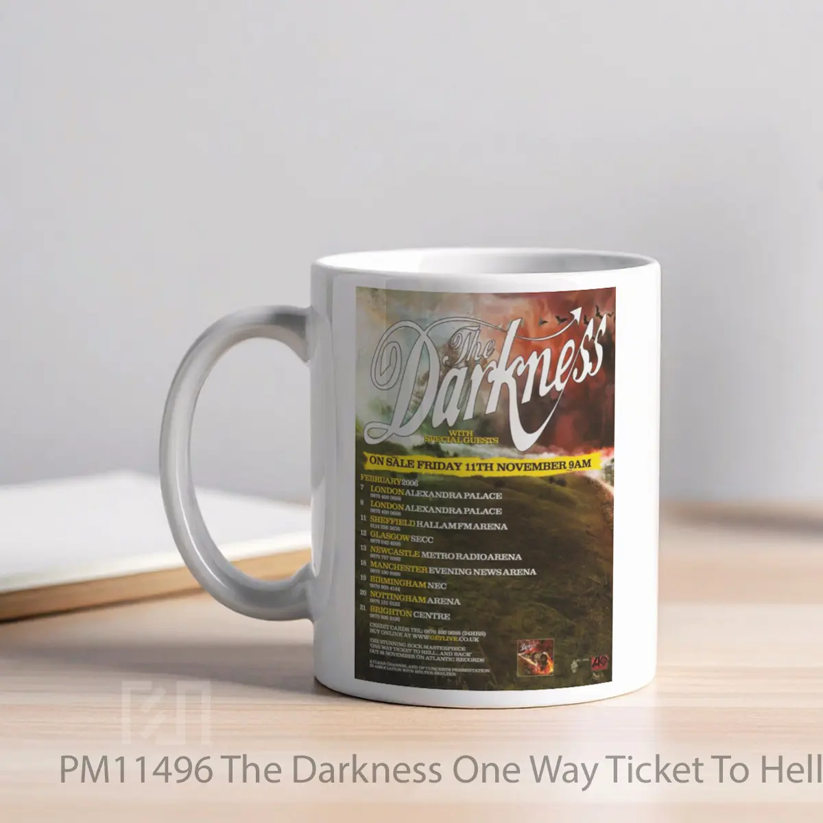 Mug The Darkness One Way Ticket To Hell Tour 2006 MPM11496 - All-side / Desain