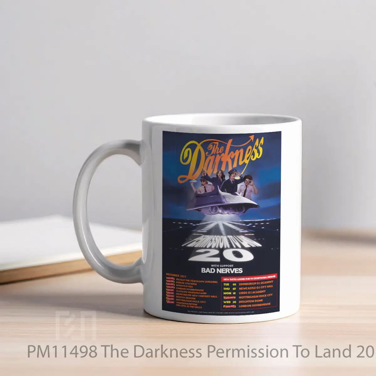 Mug The Darkness Permission To Land 20 Anniversary Tour 2023 MPM11498 - All-side / Desain