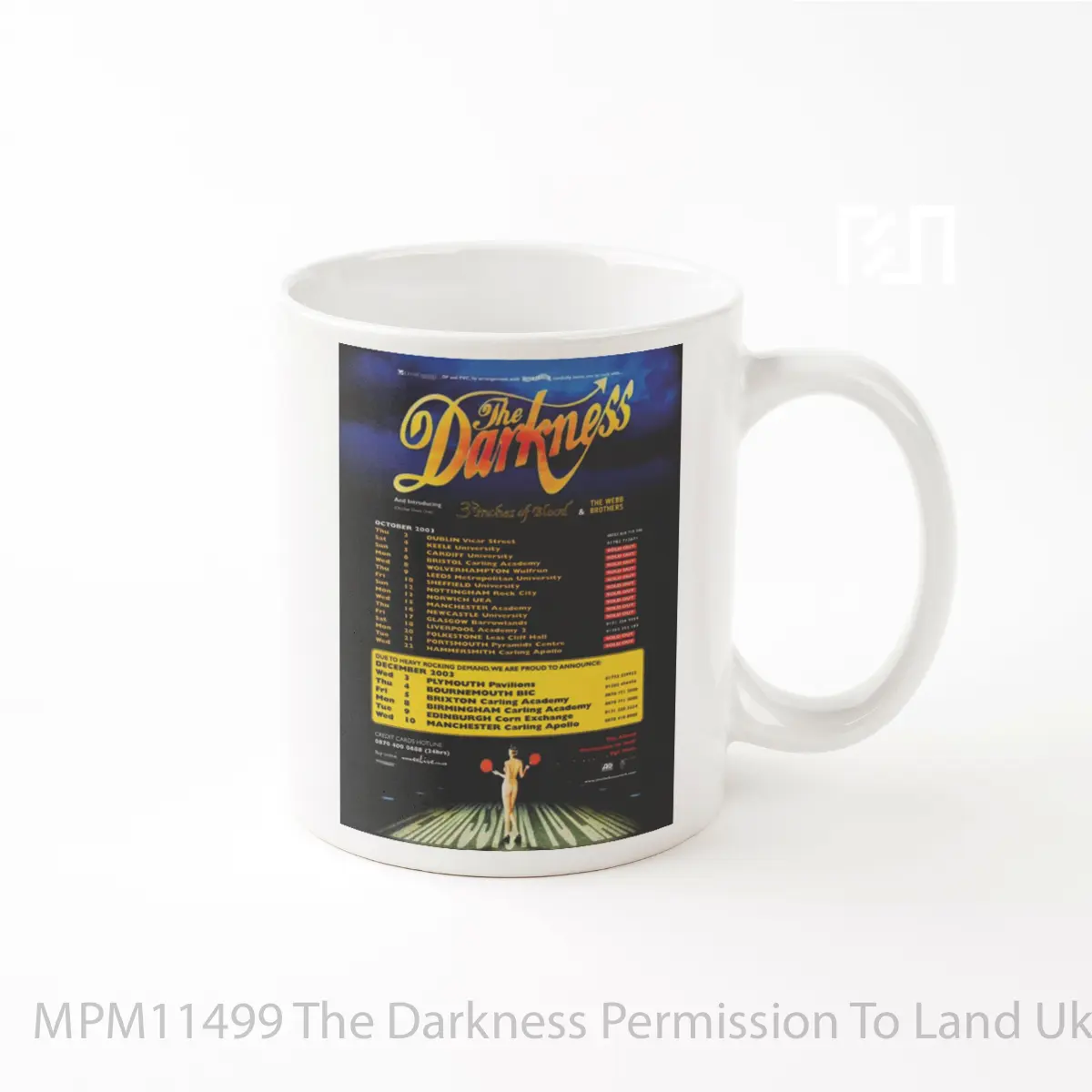 Mug The Darkness Permission To Land Uk Tour 2003 MPM11499