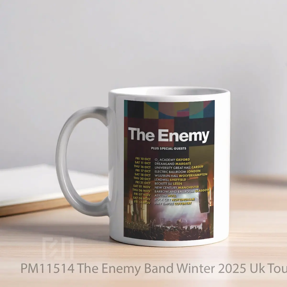 Mug The Enemy Band Winter 2025 Uk Tour MPM11514 - All-side / Desain