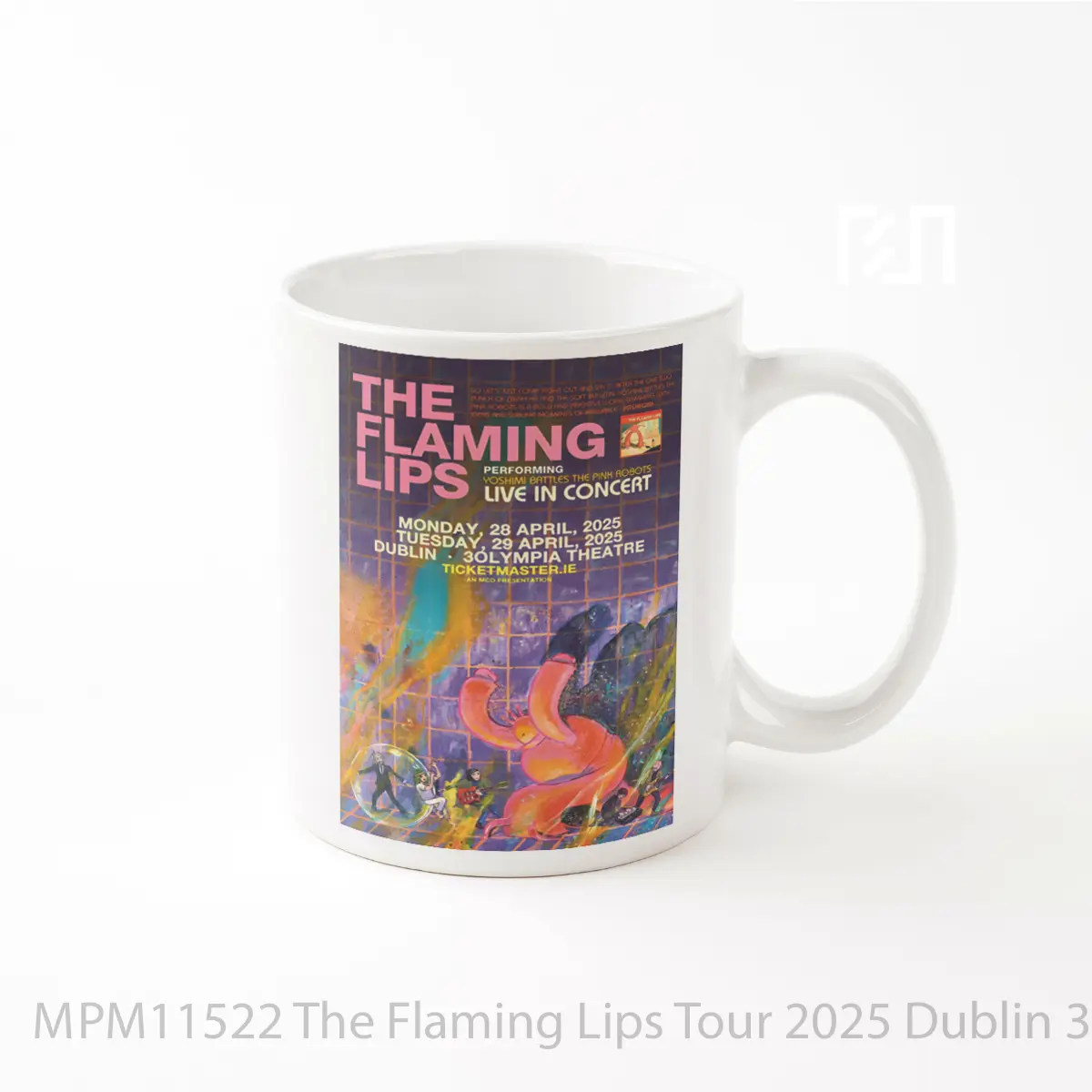 Mug The Flaming Lips Tour 2025 Dublin 3olympia MPM11522