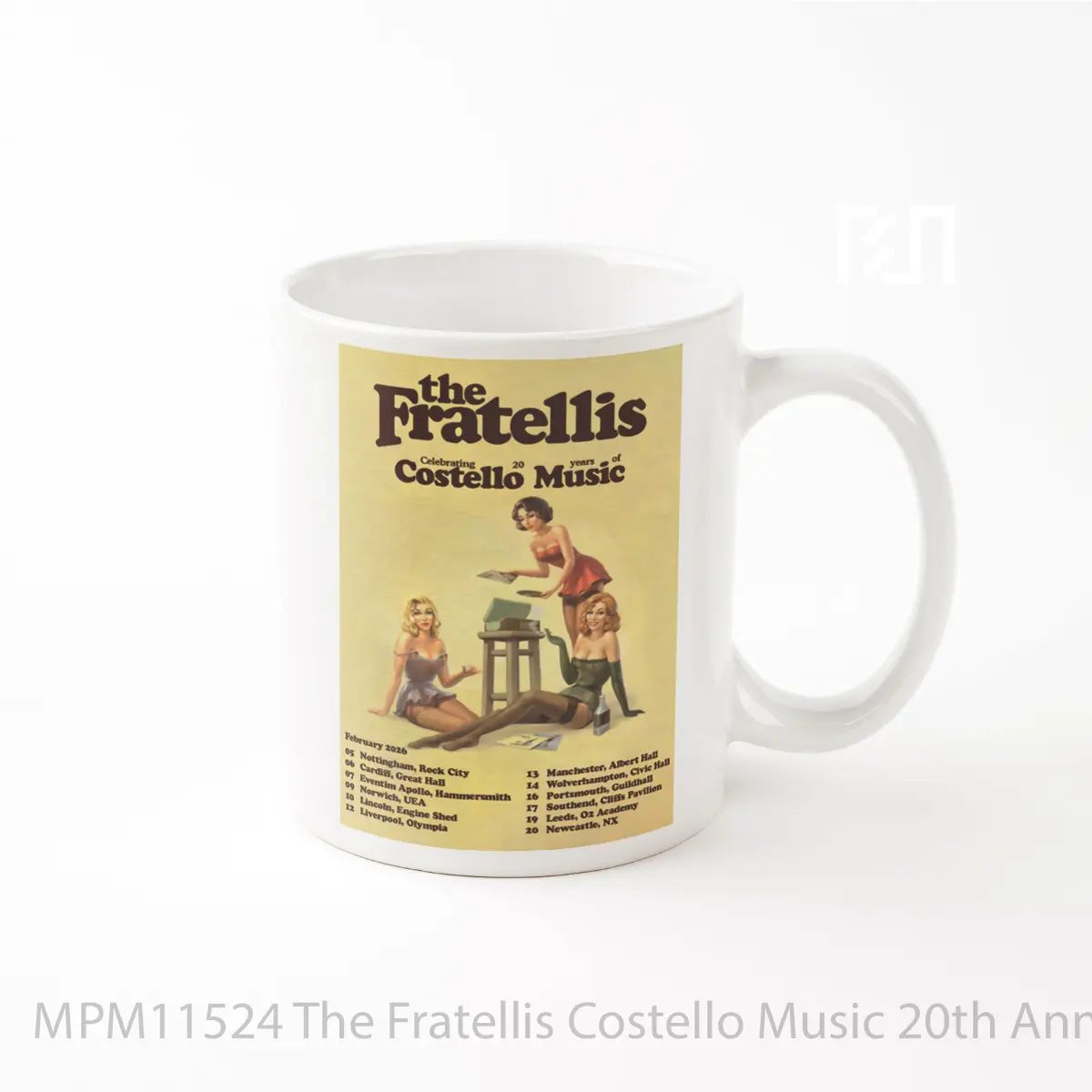 Mug The Fratellis Costello Music 20th Anniversary Tour 2026 MPM11524