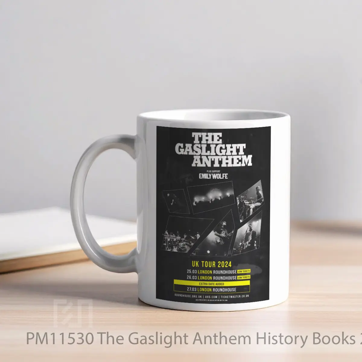 Mug The Gaslight Anthem History Books 2024 Uk Tour MPM11530 - All-side / Desain