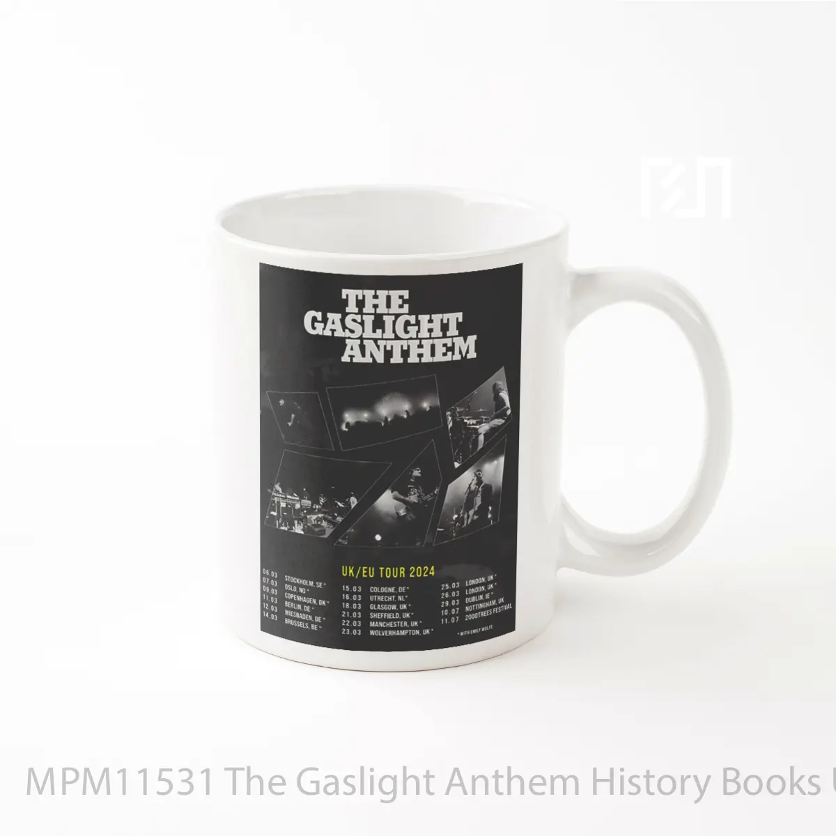 Mug The Gaslight Anthem History Books Uk Europe Tour 2024 MPM11531