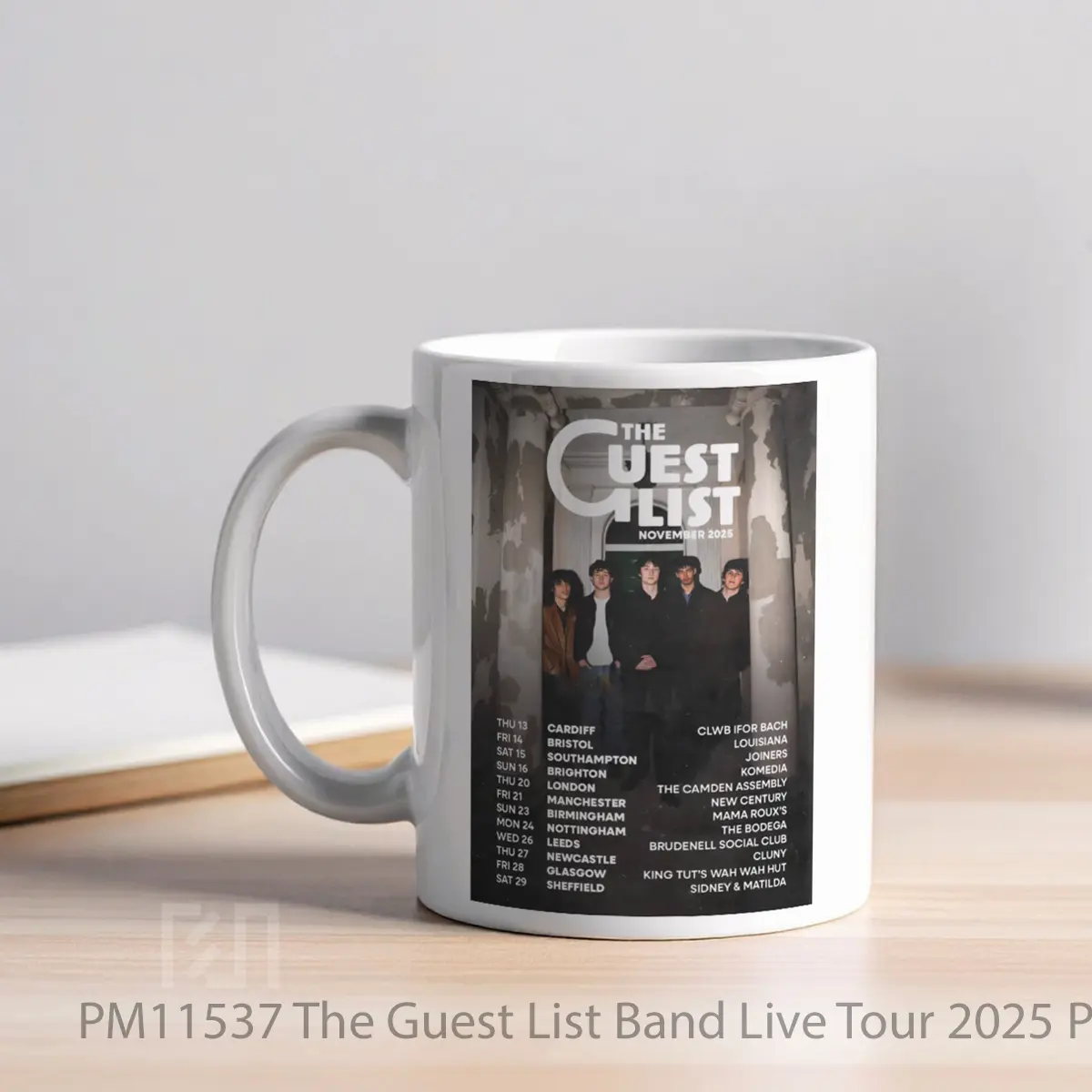 Mug The Guest List Band Live Tour 2025 MPM11537 - All-side / Desain