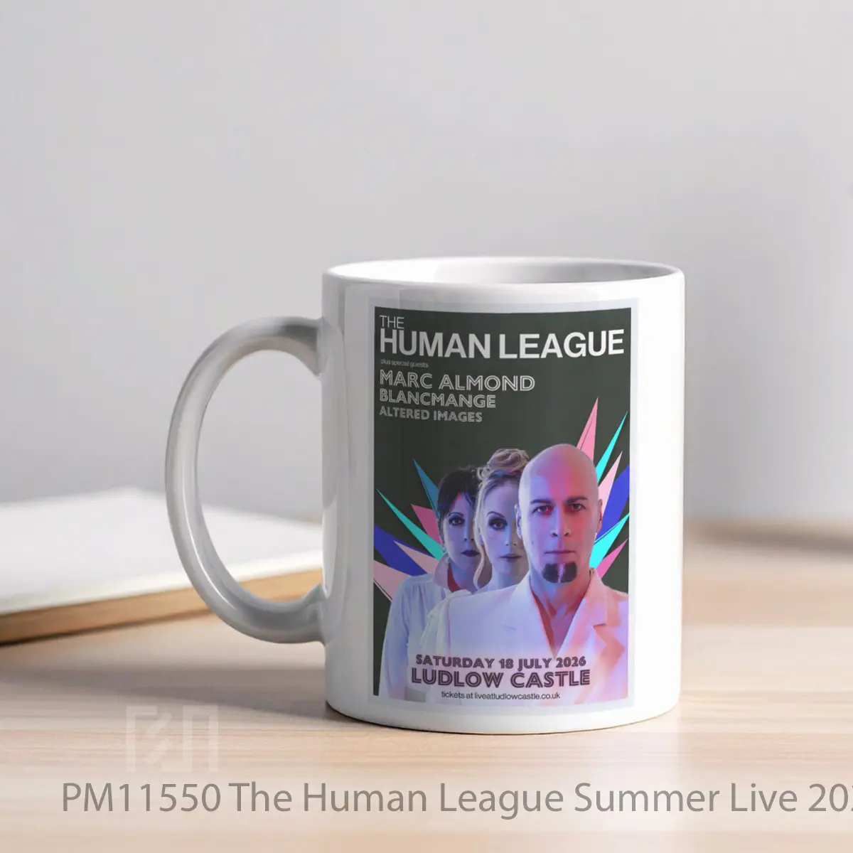 Mug The Human League Summer Live 2026 Uk Tour Ludlow Castle MPM11550 - All-side / Desain