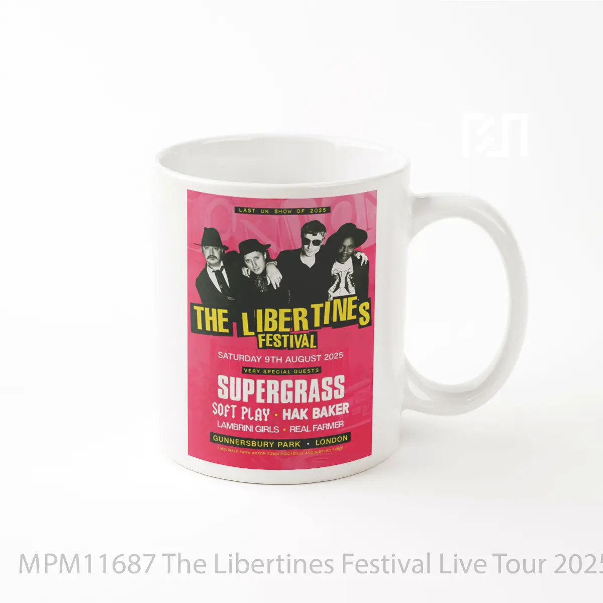 Mug Keramik Premium SNI - Mug The Libertines Festival Live Tour 2025 London Gunnersbury Park MPM11687