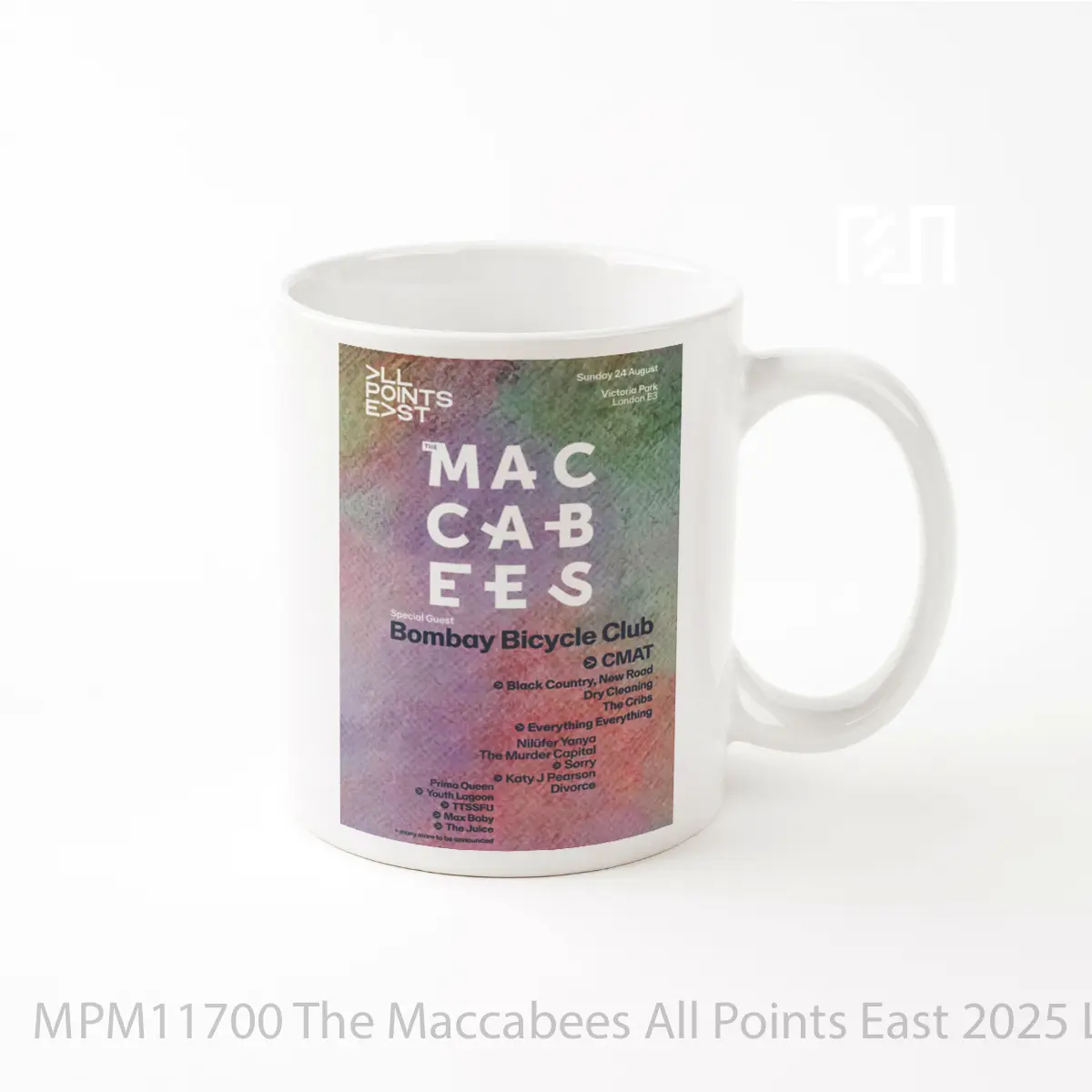 Mug The Maccabees All Points East 2025 London Tour MPM11700