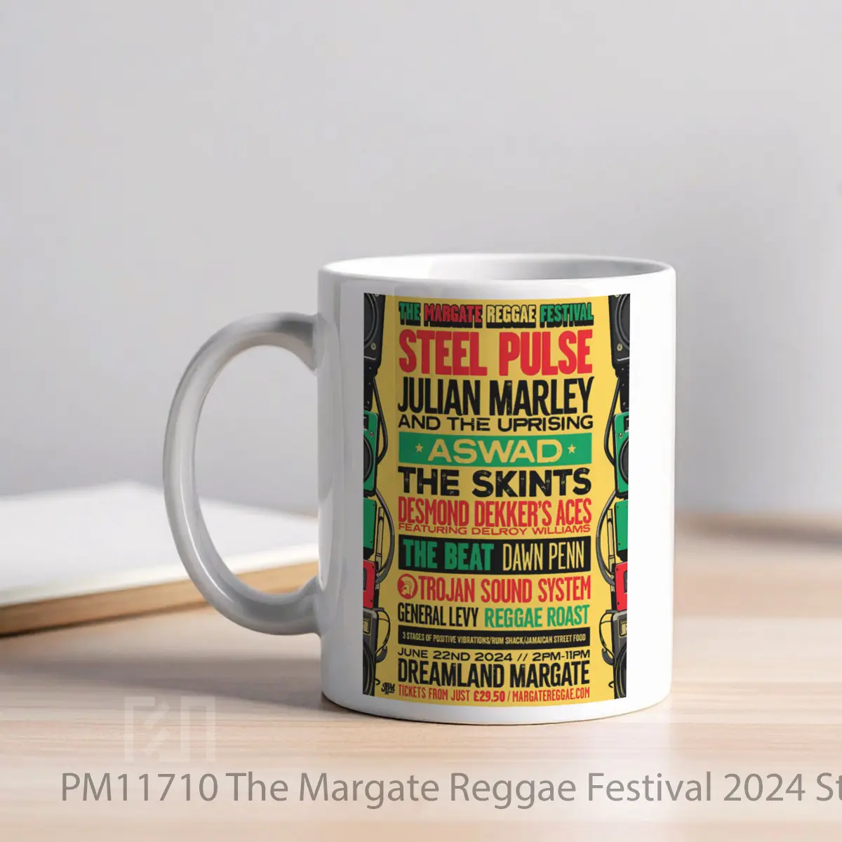 Mug The Margate Reggae Festival 2024 Steel Pulse MPM11710 - All-side / Desain