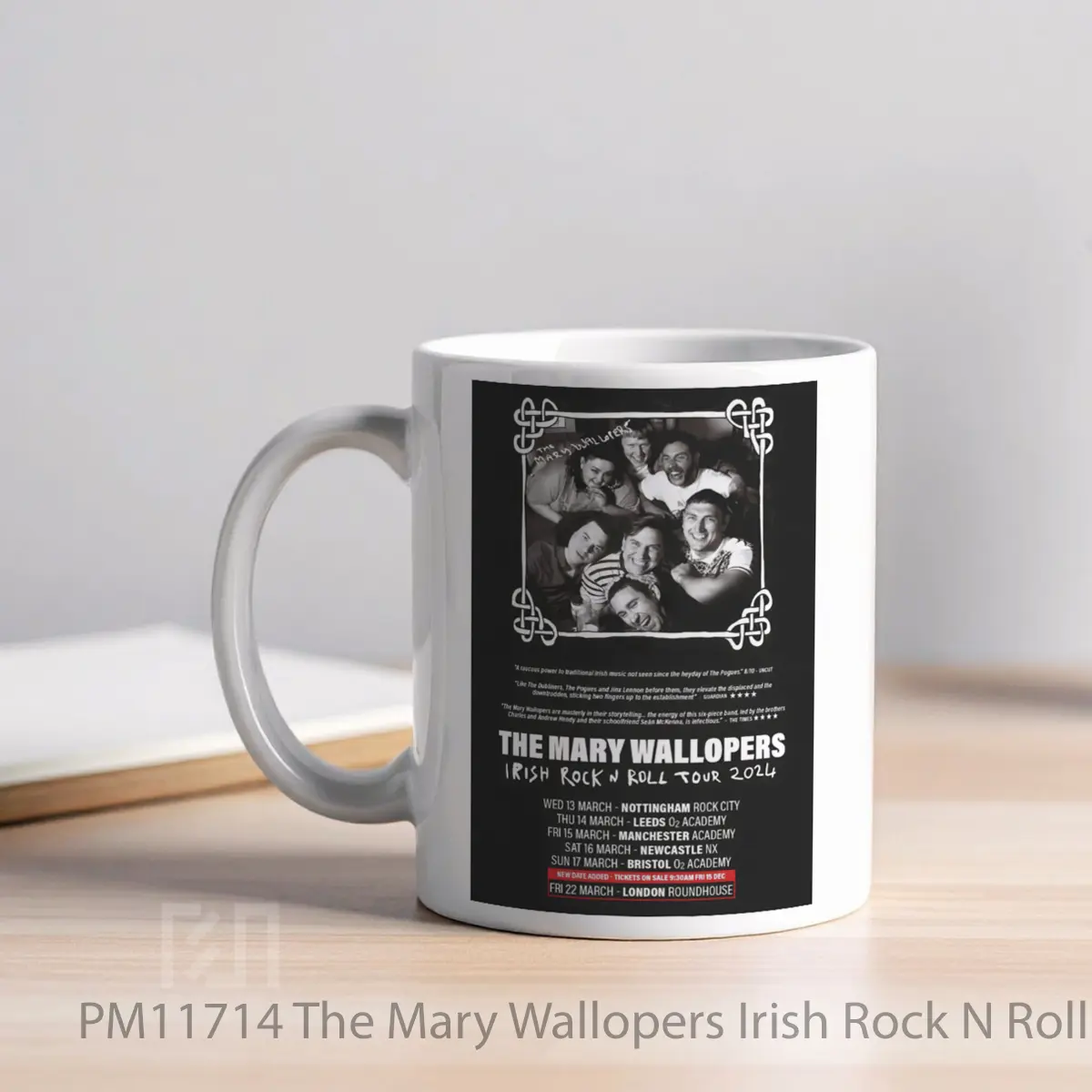 Mug The Mary Wallopers Irish Rock N Roll Tour 2024 MPM11714 - All-side / Desain