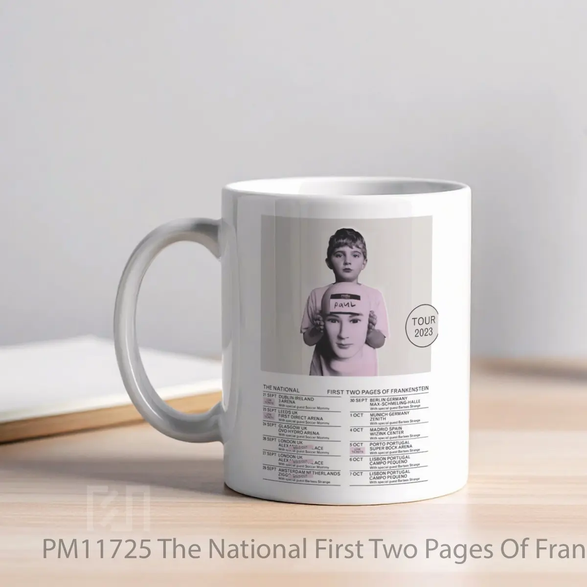 Mug The National First Two Pages Of Frankenstein 2023 Tour MPM11725 - All-side / Desain