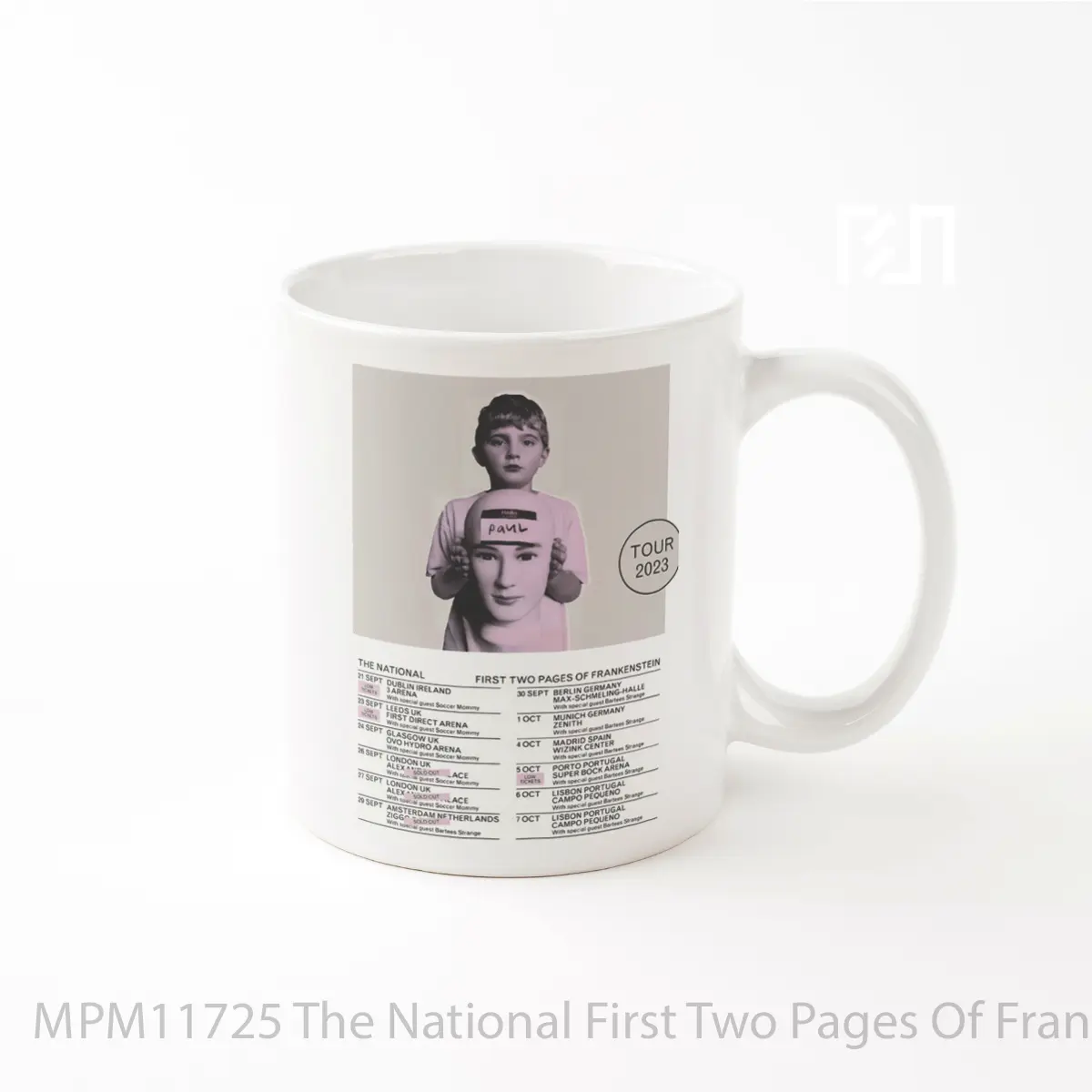 Mug The National First Two Pages Of Frankenstein 2023 Tour MPM11725