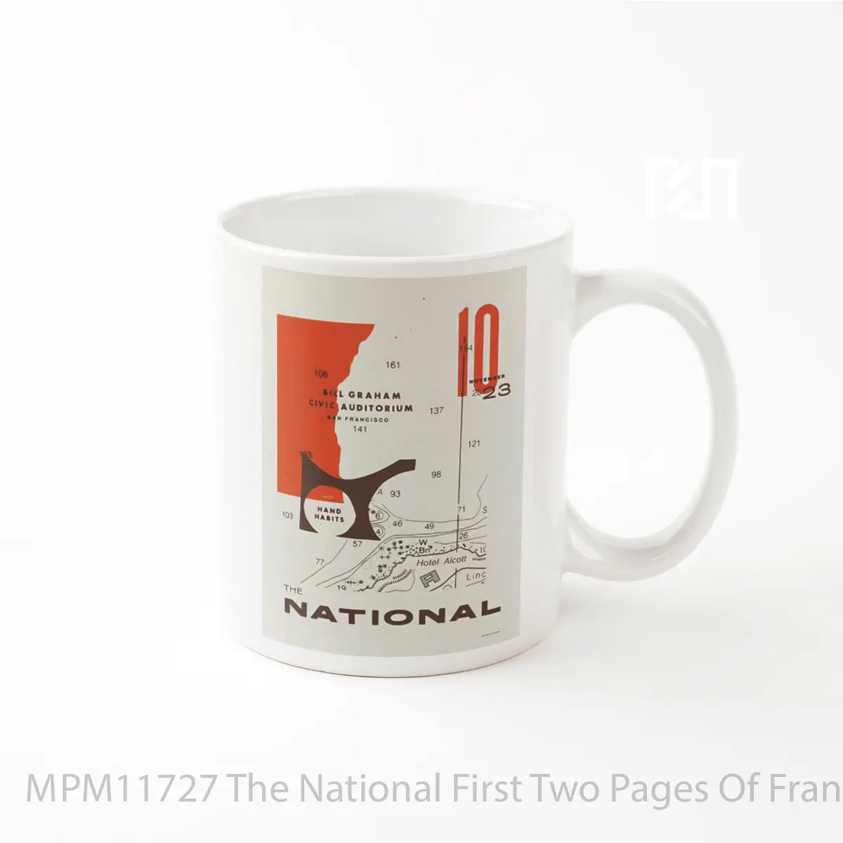 Mug The National First Two Pages Of Frankenstein Tour 2024 San Francisco MPM11727