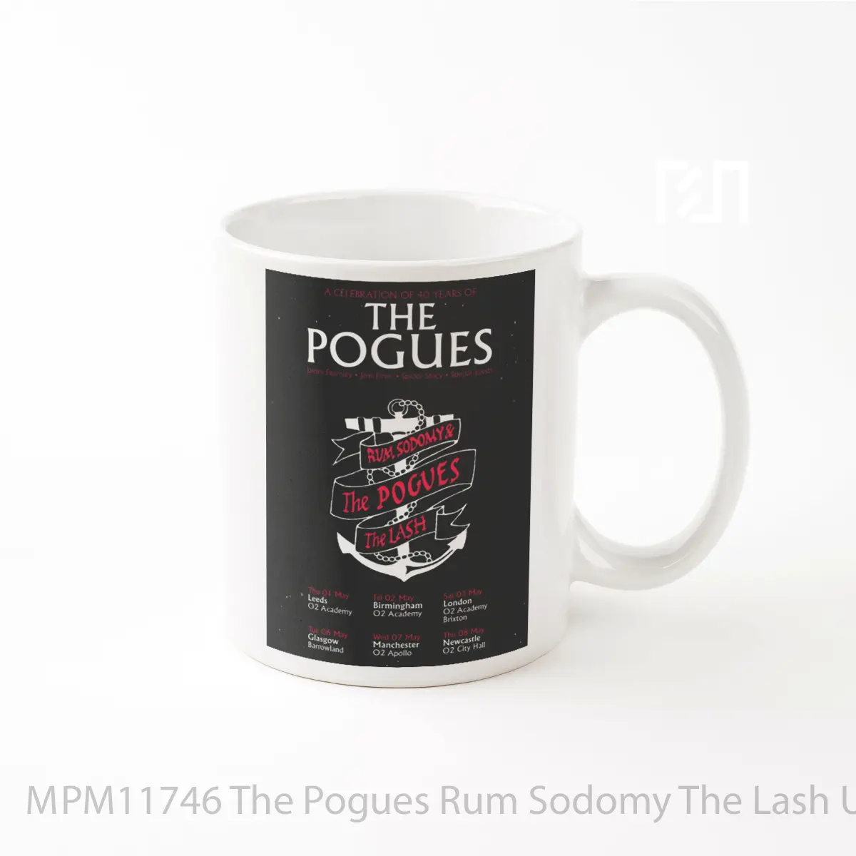 Mug Keramik Premium SNI - Mug The Pogues Rum Sodomy The Lash Uk Tour 2025 MPM11746