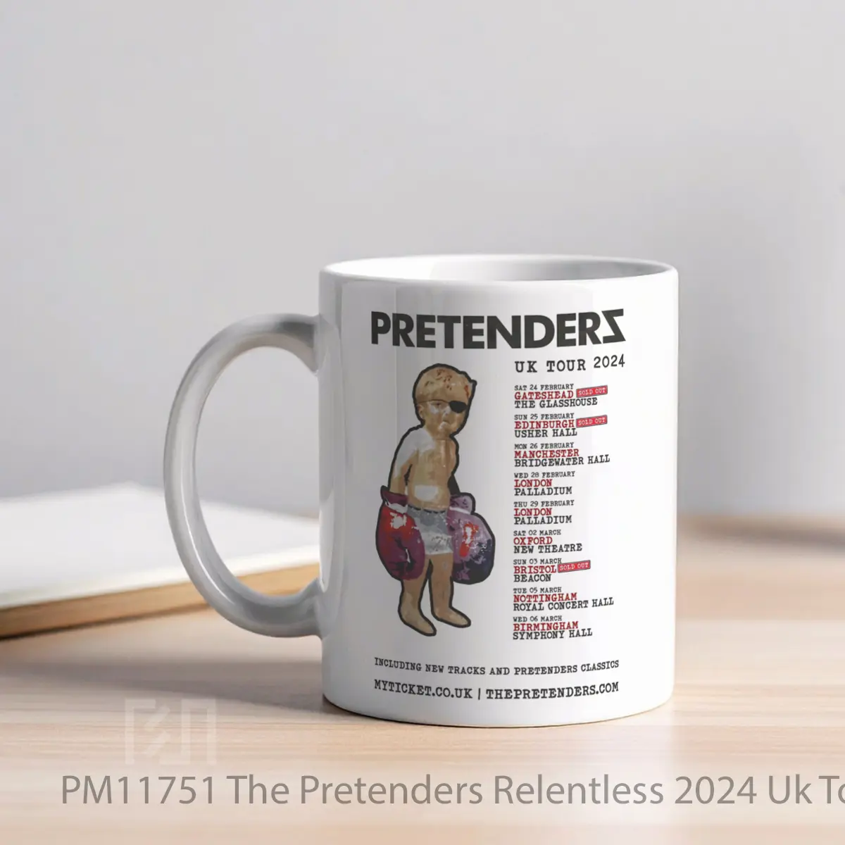 Mug The Pretenders Relentless 2024 Uk Tour MPM11751 - All-side / Desain