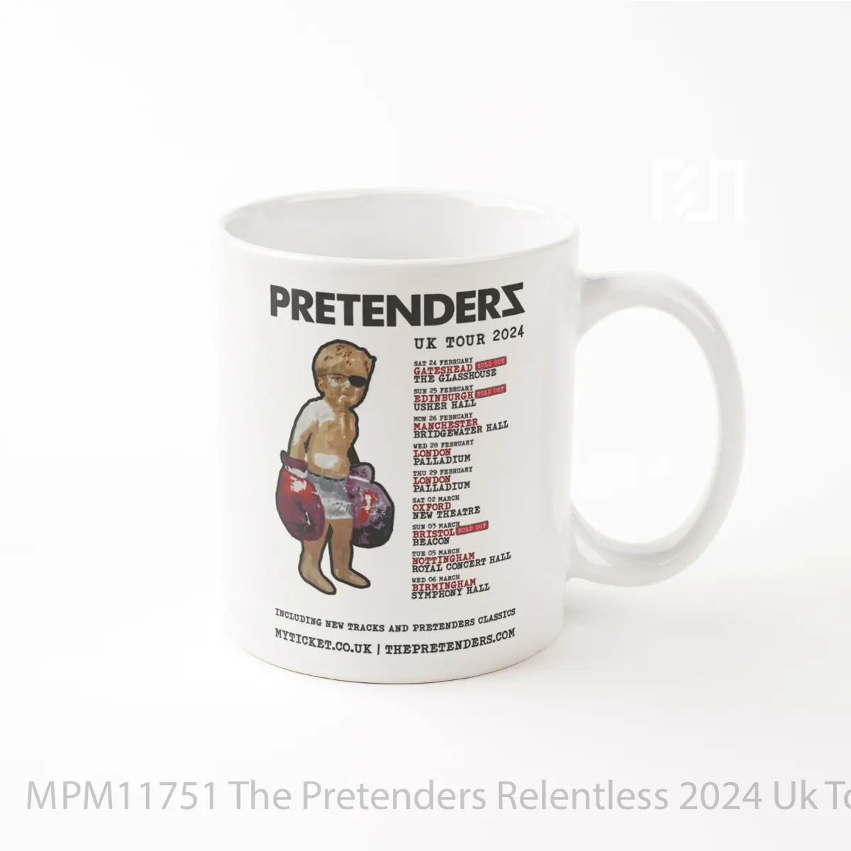 Mug The Pretenders Relentless 2024 Uk Tour MPM11751