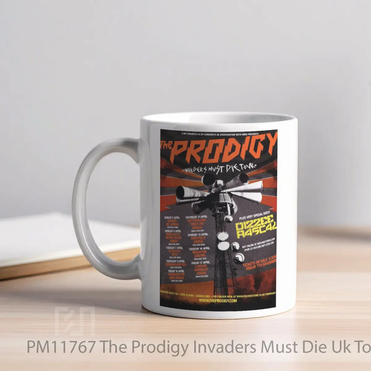 Mug The Prodigy Invaders Must Die Uk Tour 2009 MPM11767 - All-side / Desain