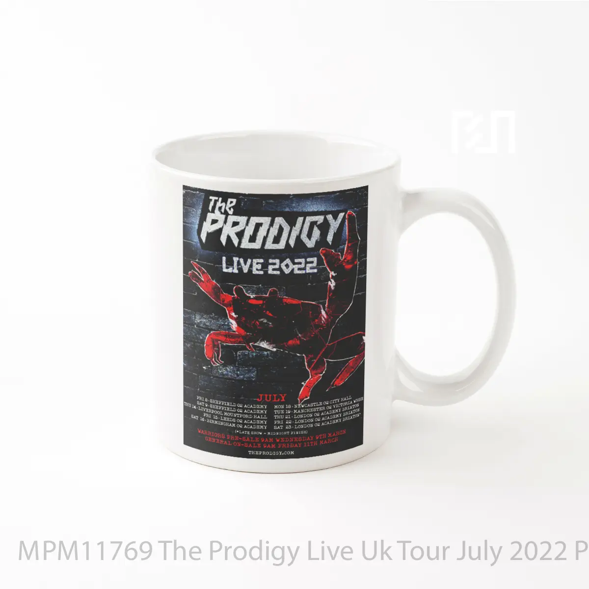 Mug The Prodigy Live Uk Tour July 2022 MPM11769