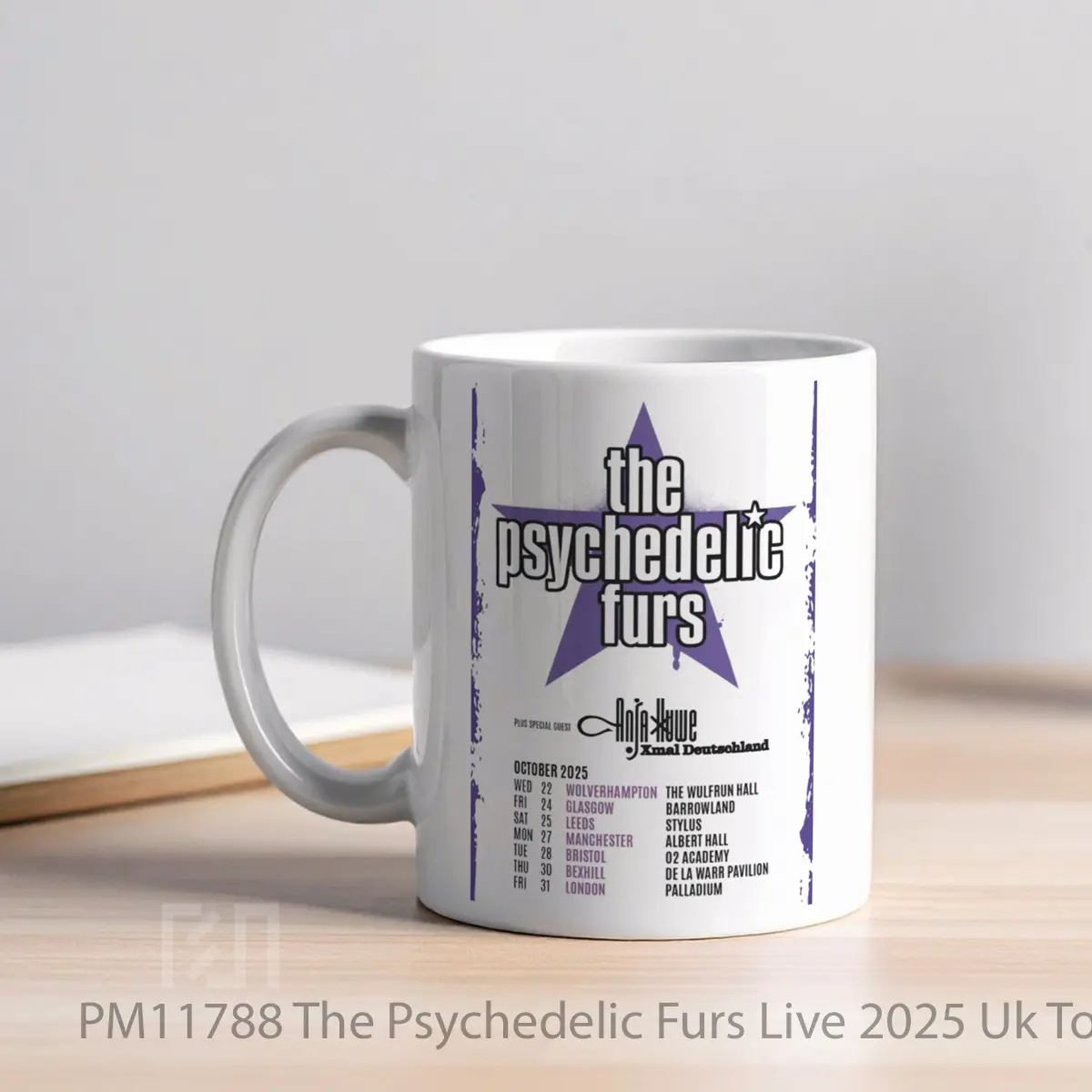 Mug The Psychedelic Furs Live 2025 Uk Tour MPM11788 - All-side / Desain