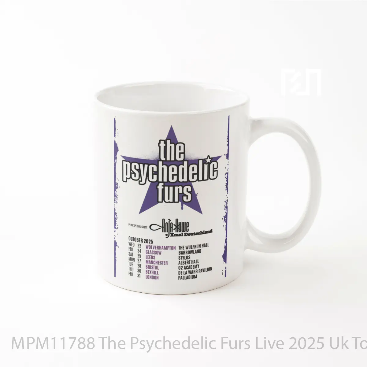 Mug The Psychedelic Furs Live 2025 Uk Tour MPM11788