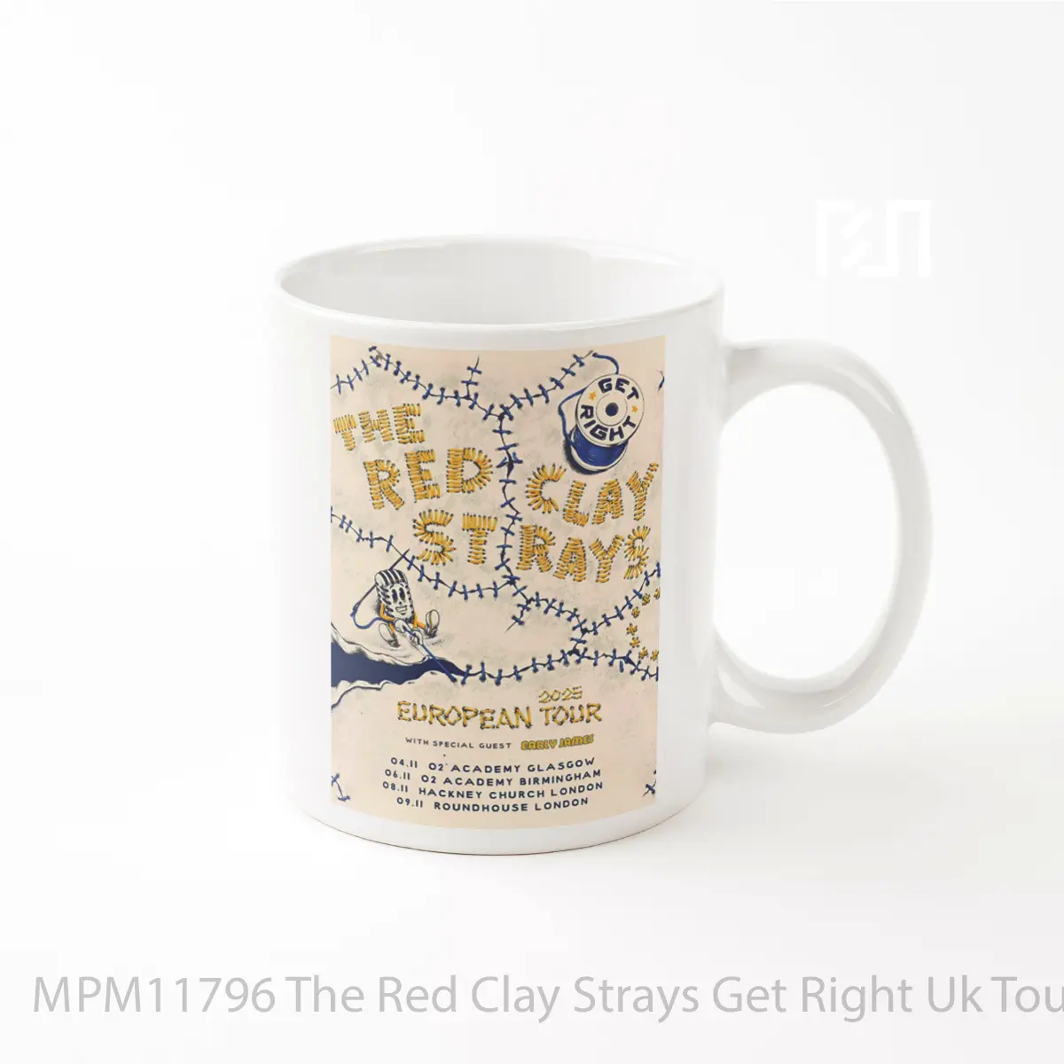 Mug The Red Clay Strays Get Right Uk Tour 2025 MPM11796