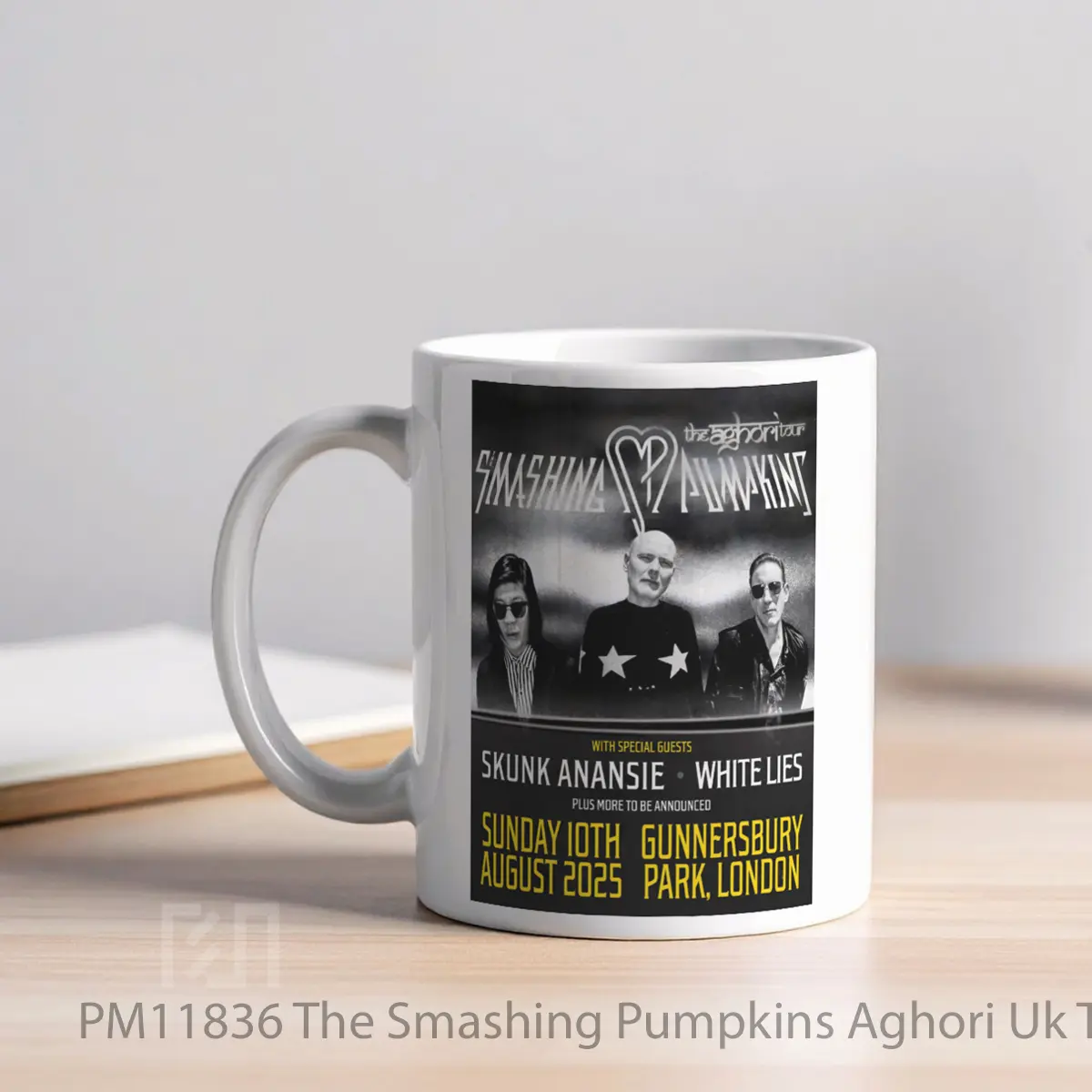 Mug The Smashing Pumpkins Aghori Uk Tour 2025 London Gunnersbury MPM11836 - All-side / Desain