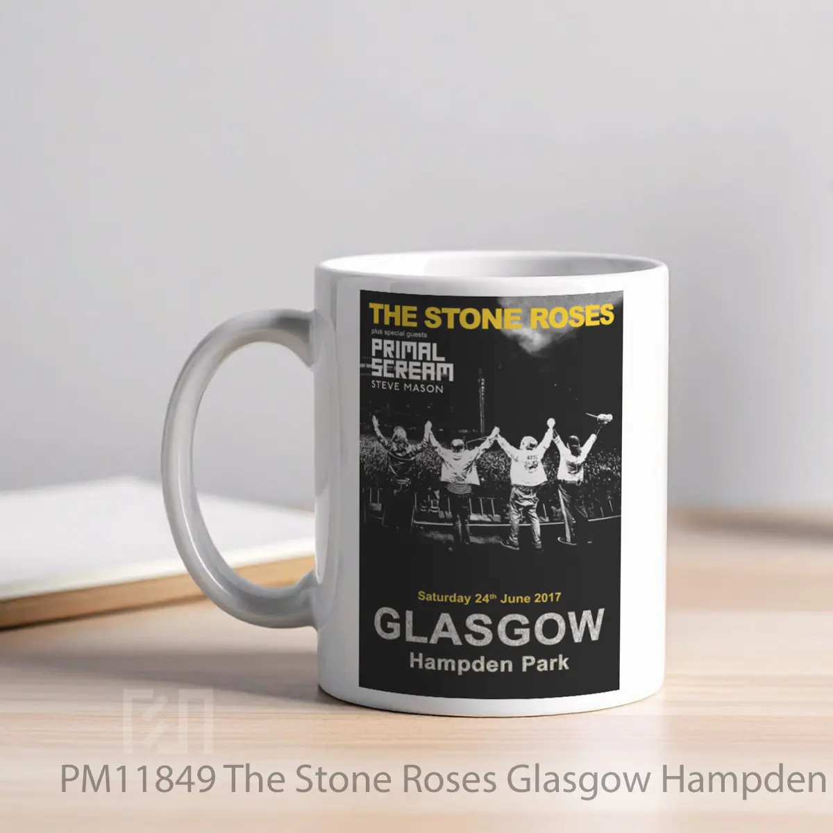 Mug The Stone Roses Glasgow Hampden Park 24 June MPM11849 - All-side / Desain