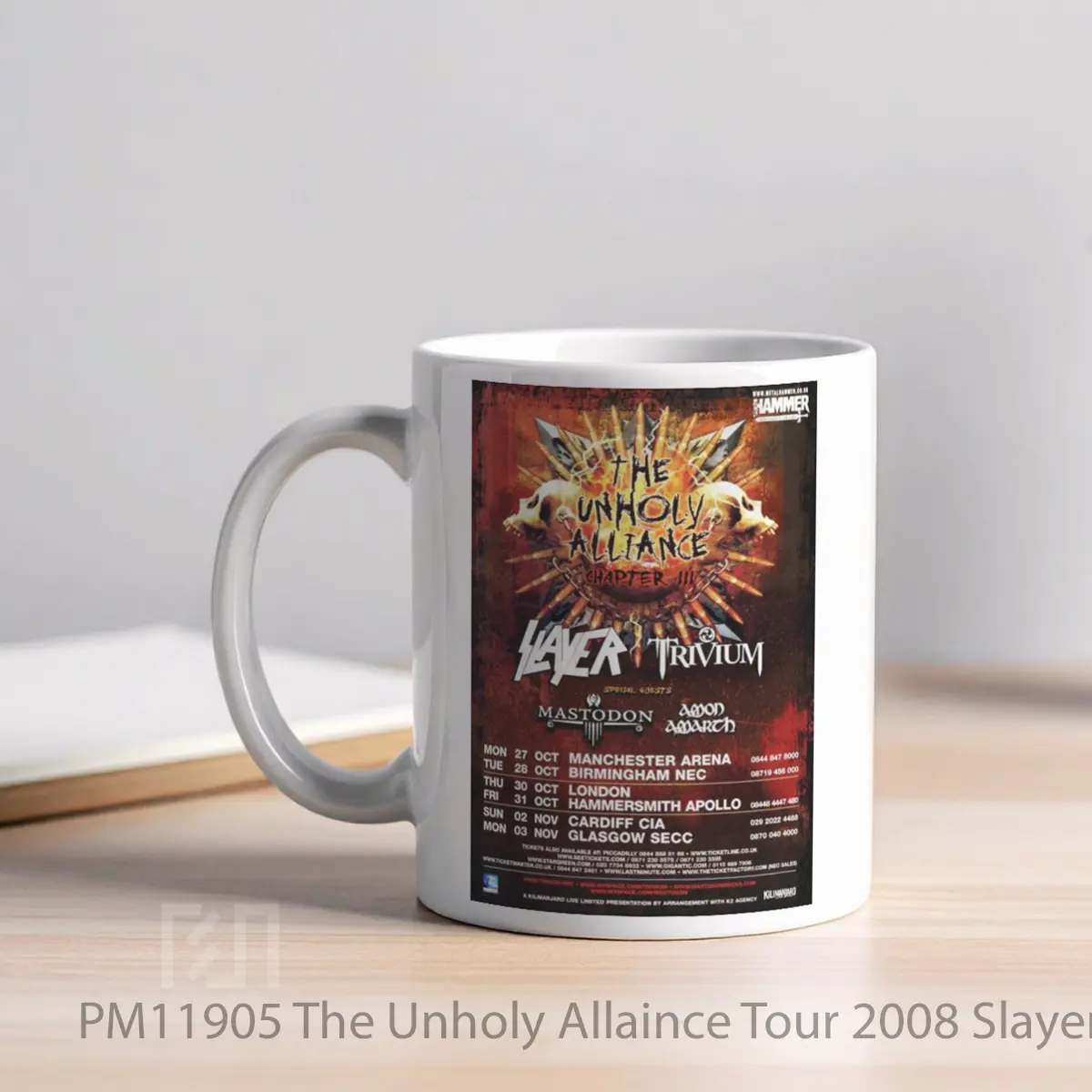 Mug The Unholy Allaince Tour 2008 Slayer Trivium Poste MPM11905 - All-side / Desain