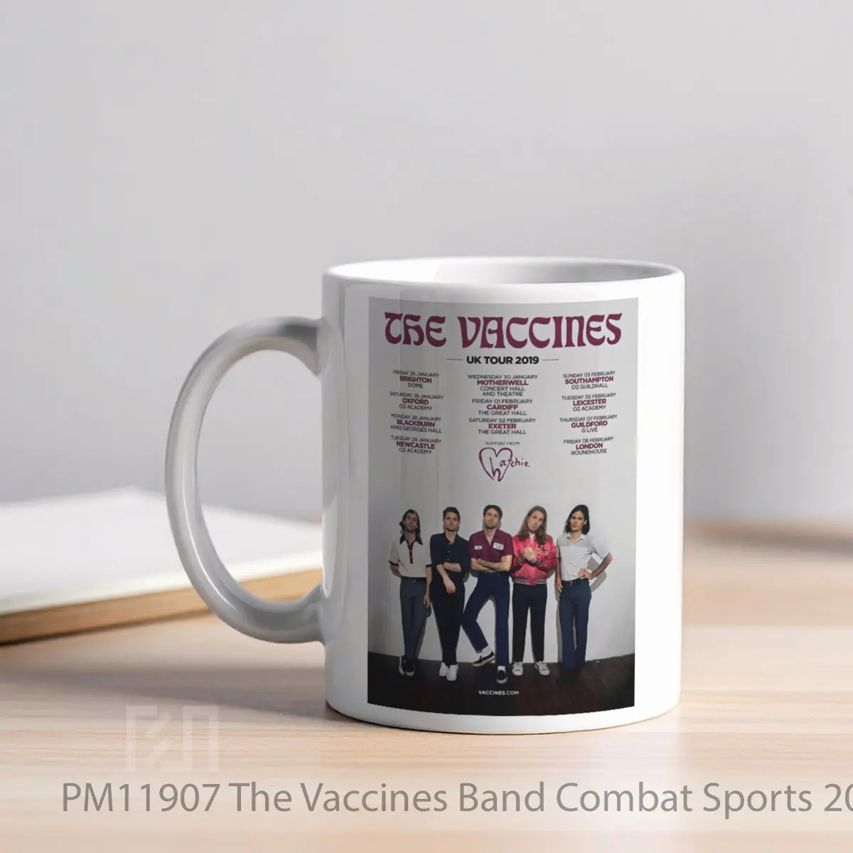 Mug The Vaccines Band Combat Sports 2019 Uk Tour Pos MPM11907 - All-side / Desain