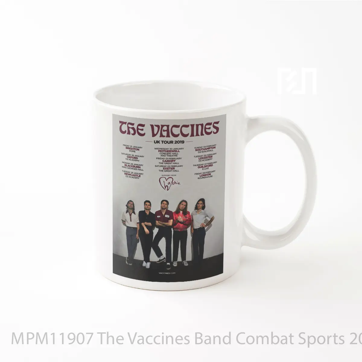 Mug The Vaccines Band Combat Sports 2019 Uk Tour Pos MPM11907