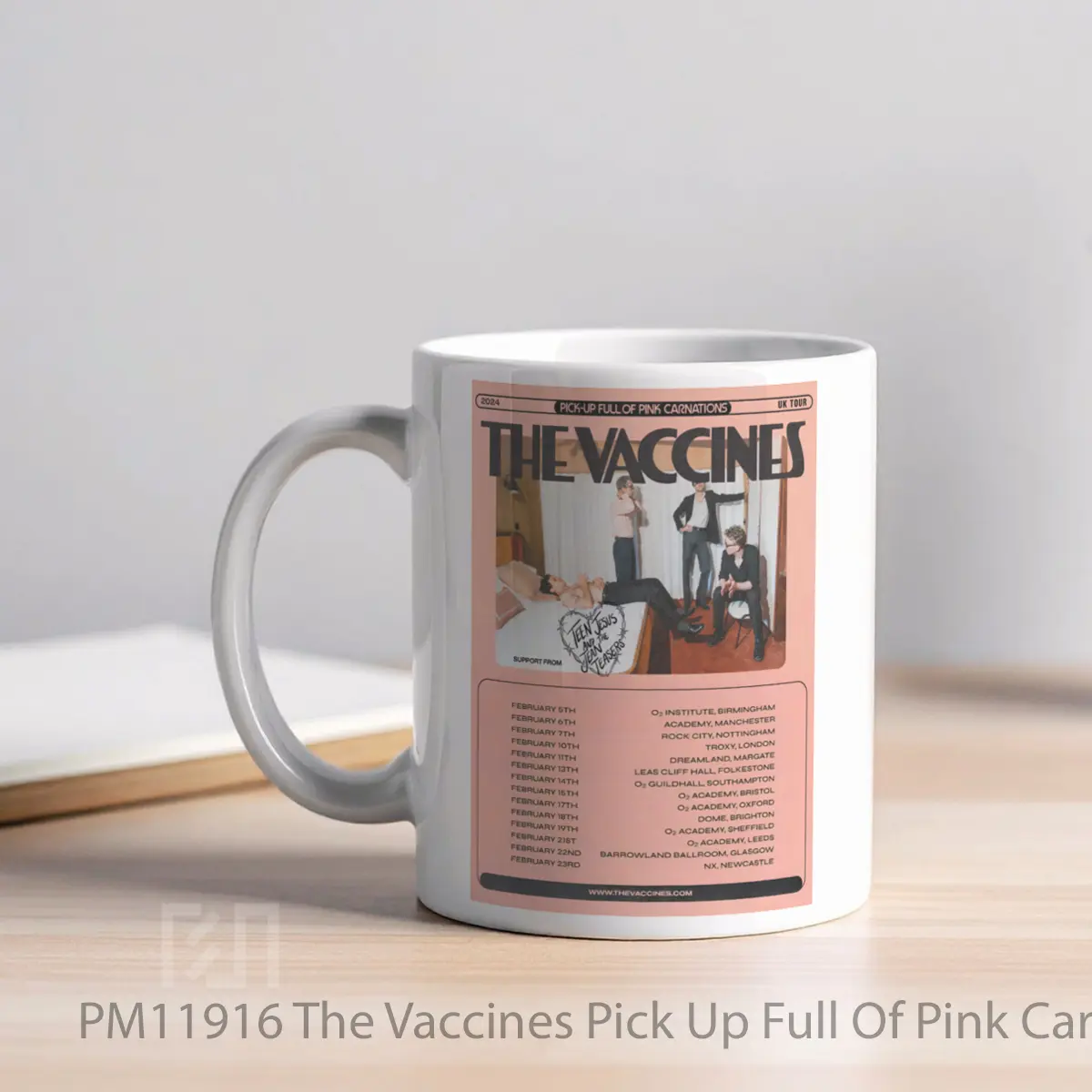 Mug The Vaccines Pick Up Full Of Pink Carnations Tour 2024 MPM11916 - All-side / Desain