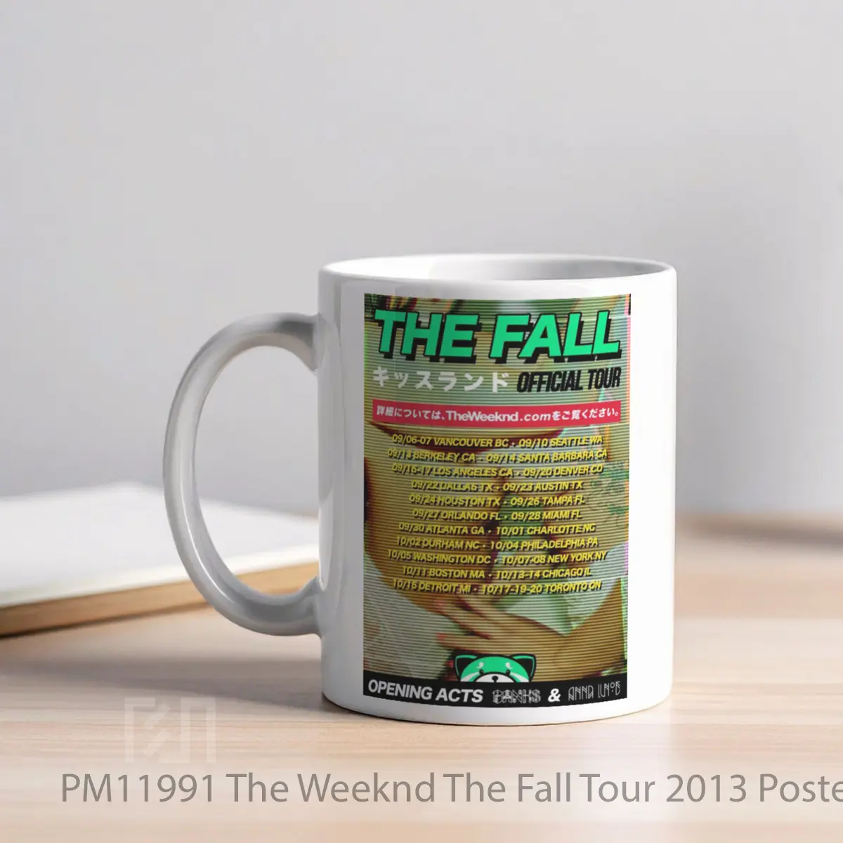 Mug The Weeknd The Fall Tour 2013 MPM11991 - All-side / Desain