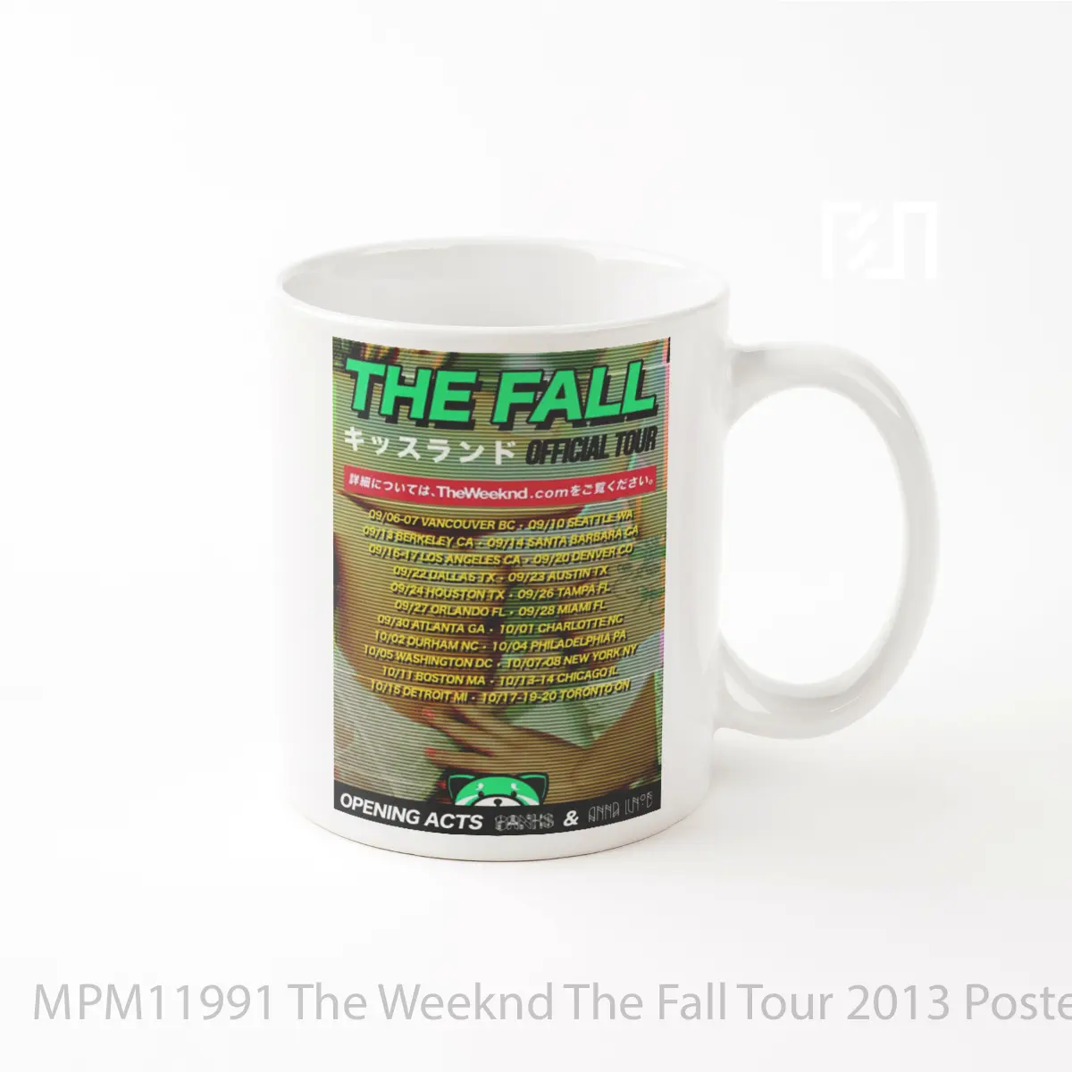 Mug The Weeknd The Fall Tour 2013 MPM11991