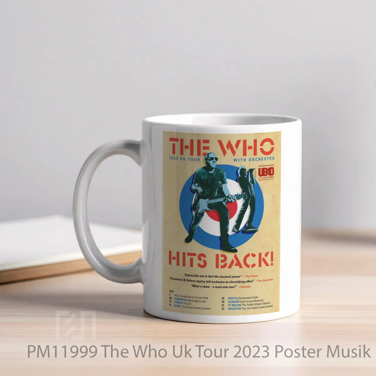 Mug The Who Uk Tour 2023 MPM11999 - All-side / Desain