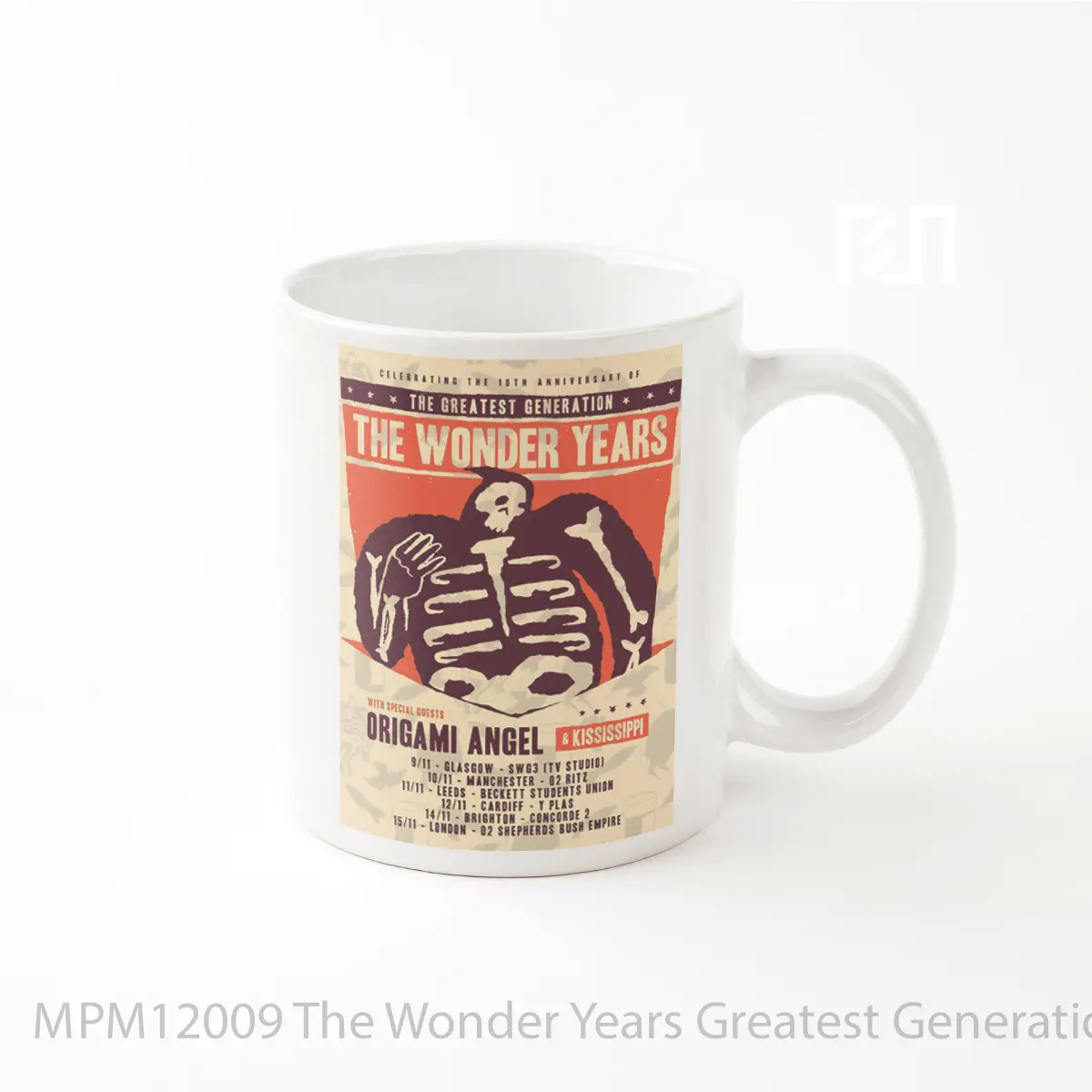 Mug The Wonder Years Greatest Generation 10th Anniversary Tour MPM12009