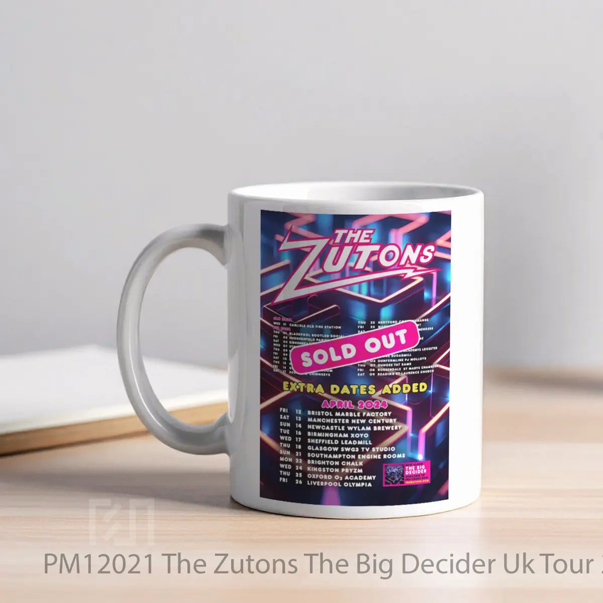Mug The Zutons The Big Decider Uk Tour 2024 MPM12021 - All-side / Desain