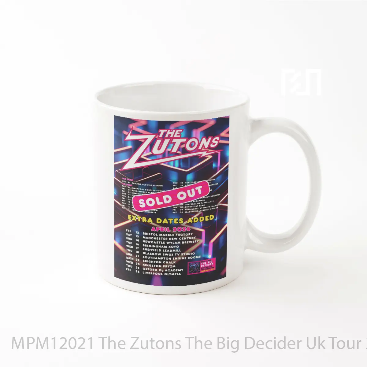 Mug The Zutons The Big Decider Uk Tour 2024 MPM12021