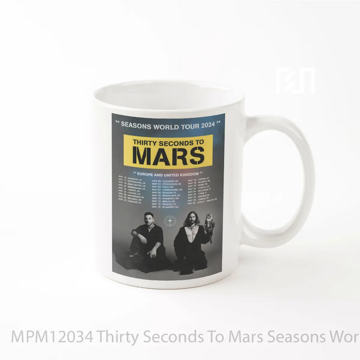 Mug Thirty Seconds To Mars Seasons World Tour 2024 Europe MPM12034