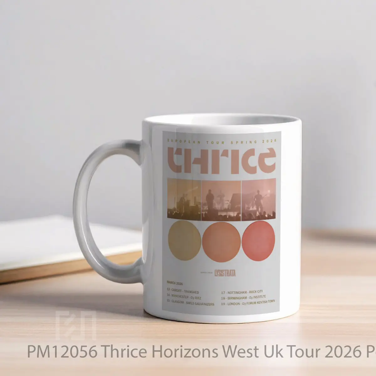 Mug Thrice Horizons West Uk Tour 2026 MPM12056 - All-side / Desain
